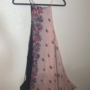 Pink and black free people dress